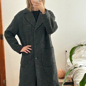 APC Nina houndstooth single-breasted coat